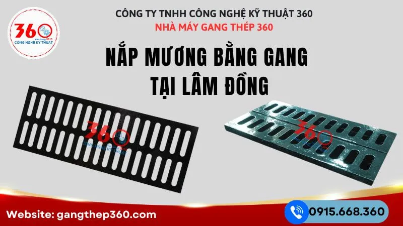 Sản xuất nắp mương bằng gang tại Lâm Đồng