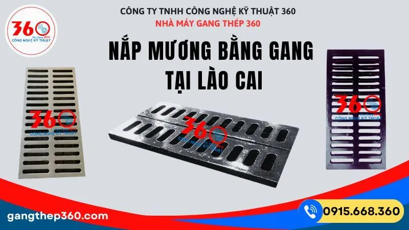 Sản xuất nắp mương bằng gang tại Lào Cai