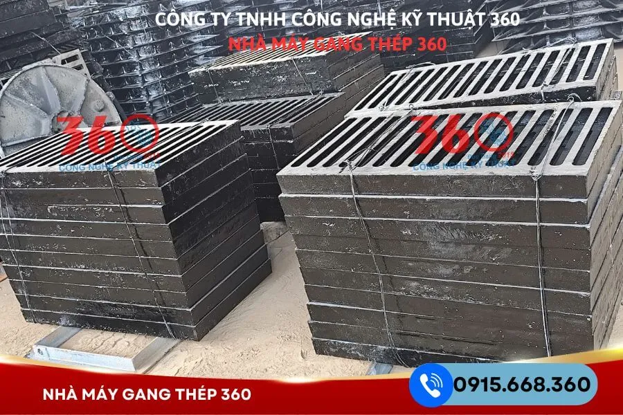 Sản xuất nắp mương bằng gang tại Long An