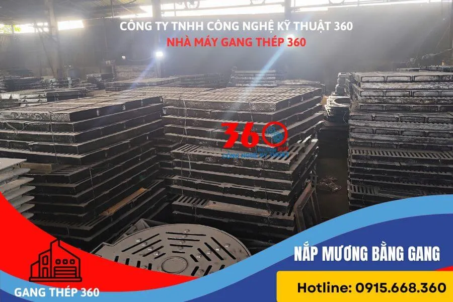 Sản xuất nắp mương bằng gang tại Nam Định