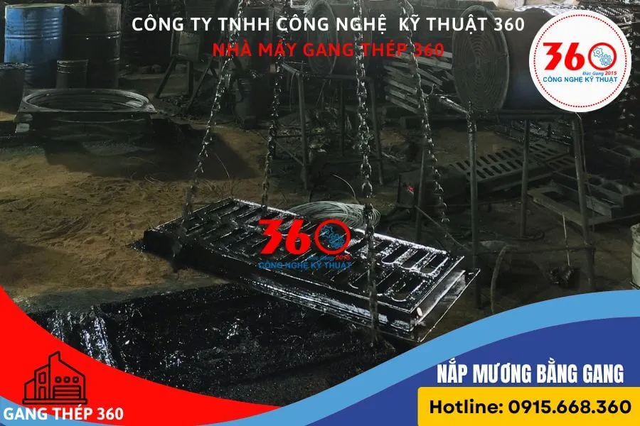 Sản xuất nắp mương bằng gang tại Quảng Nam