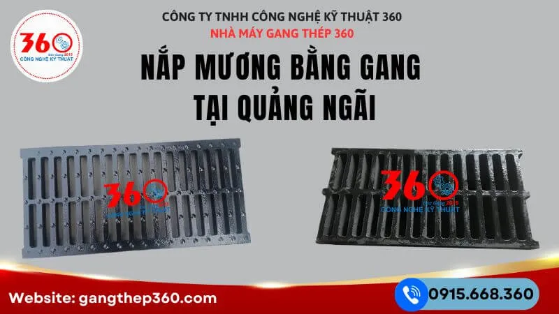 Sản xuất nắp mương bằng gang tại Quảng Ngãi