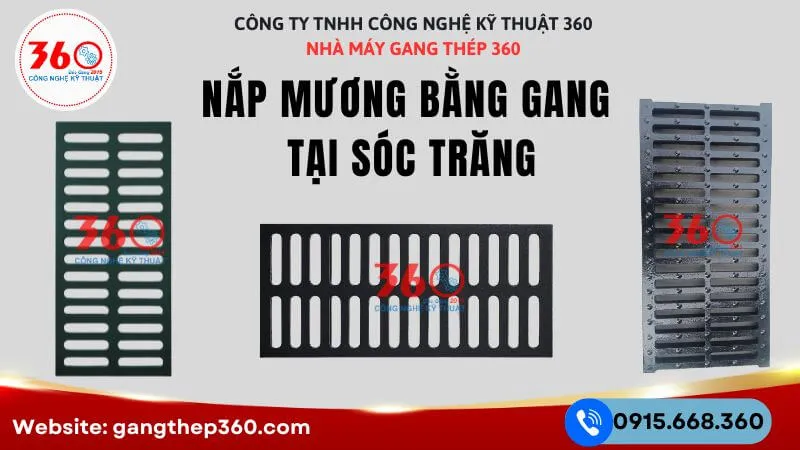 Sản xuất nắp mương bằng gang tại Sóc Trăng