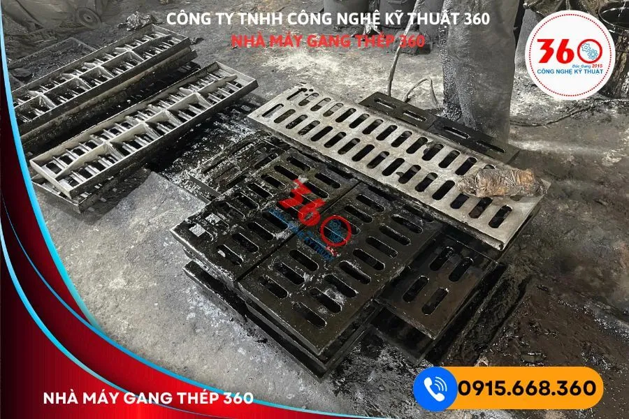 Sản xuất nắp mương bằng gang tại Thái Bình