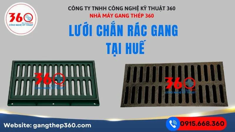 Lưới chắn rác gang tại Huế