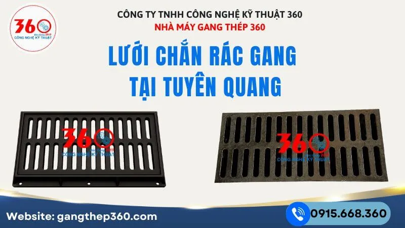Lưới chắn rác gang tại Tuyên Quang