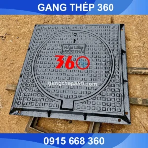 Nắp hố ga gang chân chìa