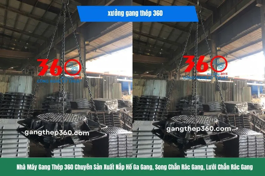 Nắp hố ga gang ngăn mùi 900x900