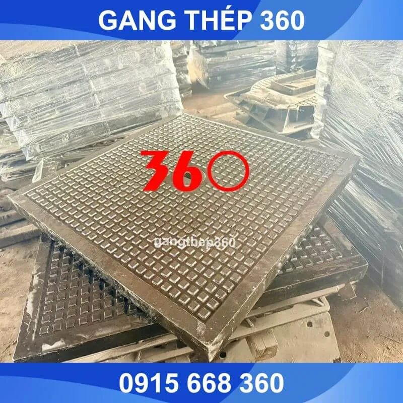Nắp hố ga gang vuông 900x900