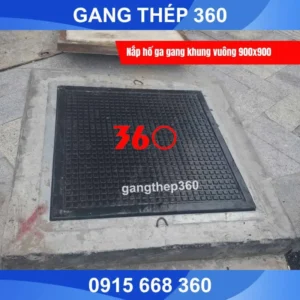 Nắp hố ga gang vuông 900x900