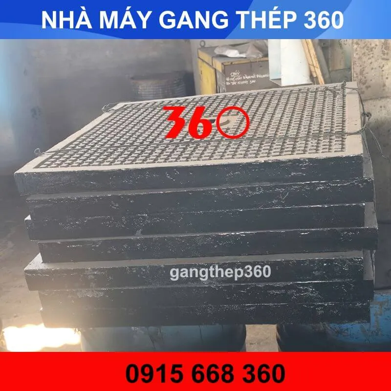 Nắp hố ga gang vuông 900x900