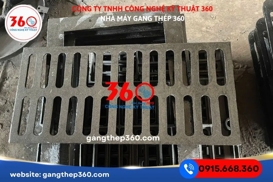 Song chắn rác gang 12.5 tấn