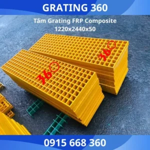 Tấm grating frp composite 1220x2440x50