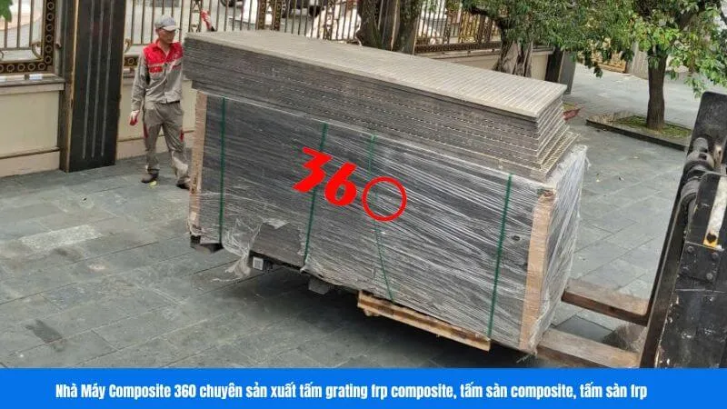 Tấm grating frp composite 1220x2440x50