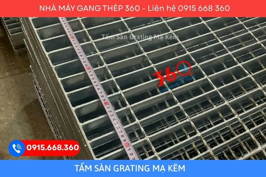 Báo giá tấm sàn grating mạ kẽm