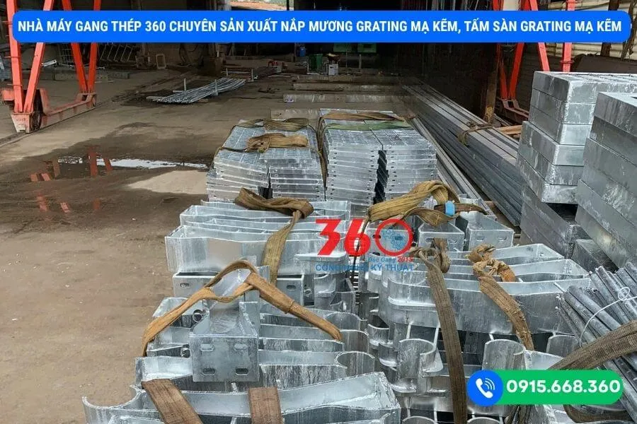 Nắp mương grating mạ kẽm 1000x300