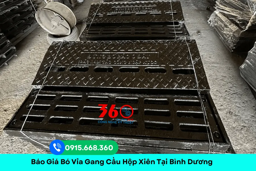 Bó vỉa gang cầu hộp xiên tại Bình Dương