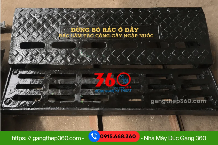 Bó vỉa gang cầu hộp xiên tại Bình Dương