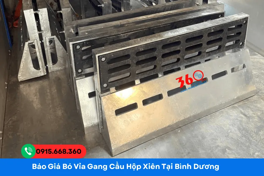 Bó vỉa gang cầu hộp xiên tại Bình Dương