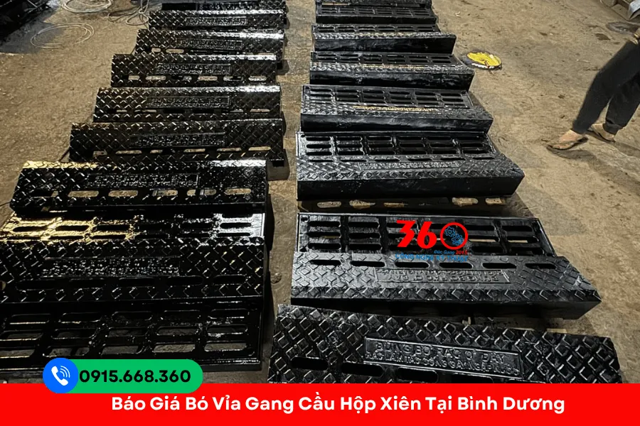 Bó vỉa gang cầu hộp xiên tại Bình Dương