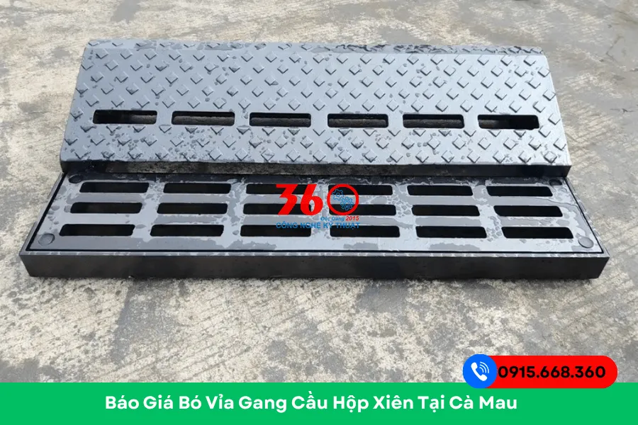 Báo giá bó vỉa gang cầu hộp xiên tại Cà Mau