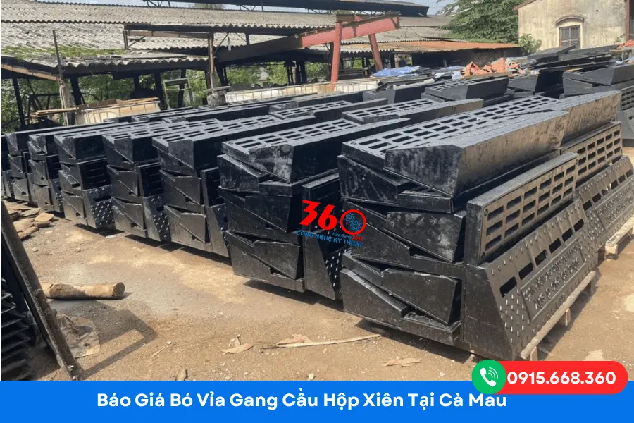 Báo giá bó vỉa gang cầu hộp xiên tại Cà Mau