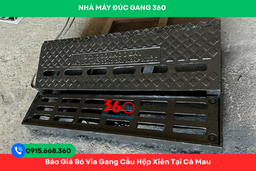 Báo giá bó vỉa gang cầu hộp xiên tại Cà Mau