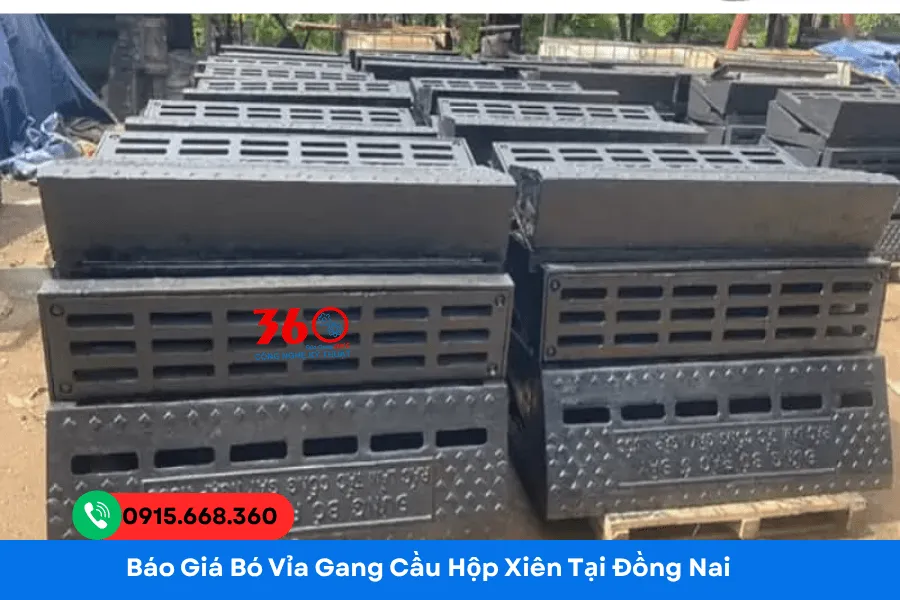Báo giá bó vỉa gang cầu hộp xiên tại Đồng Nai