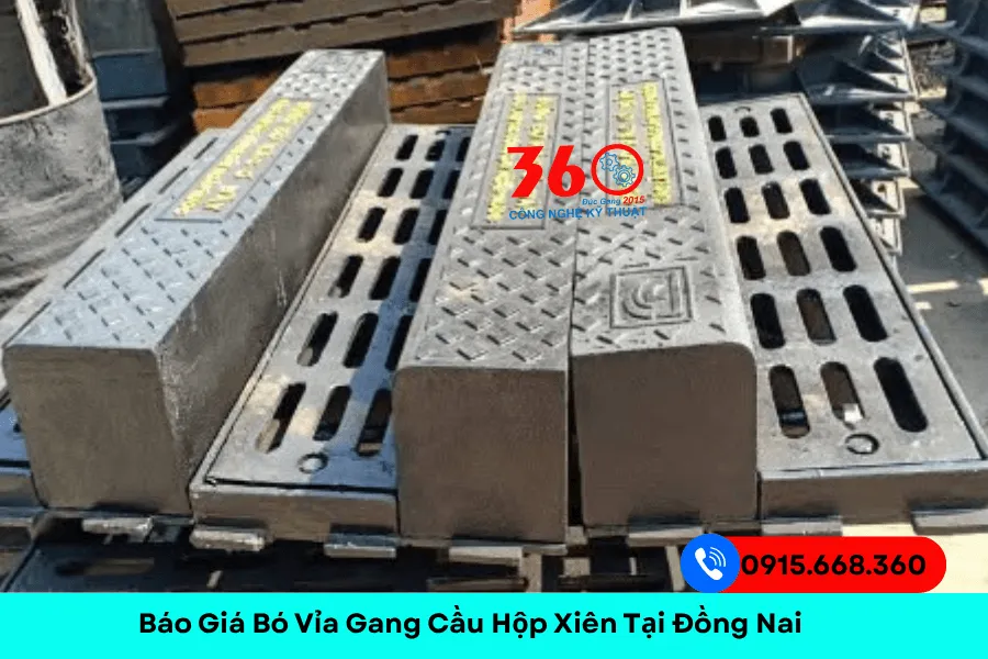 Báo giá bó vỉa gang cầu hộp xiên tại Đồng Nai