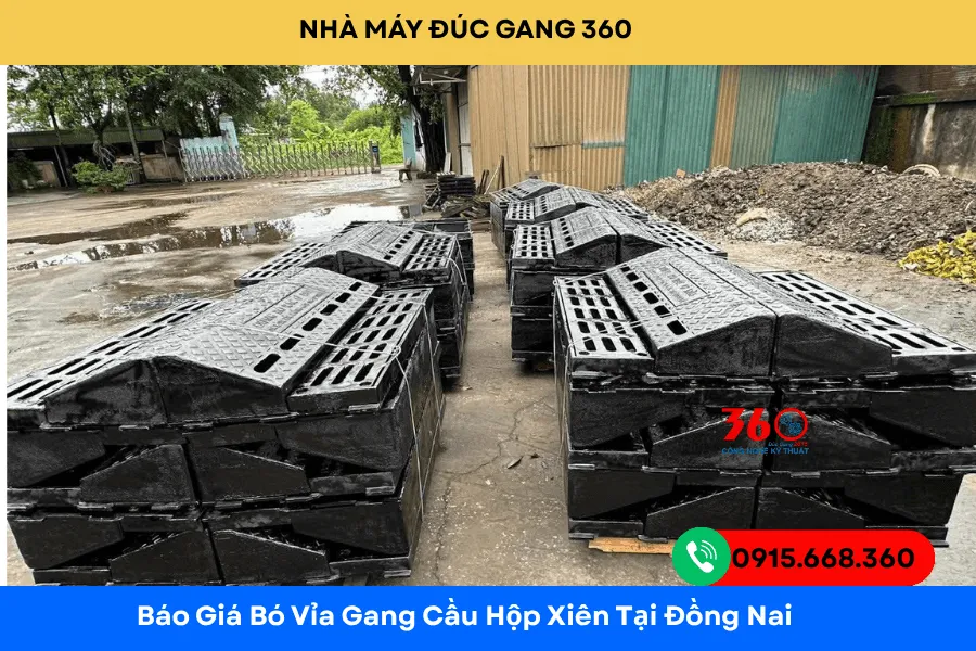 Báo giá bó vỉa gang cầu hộp xiên tại Đồng Nai