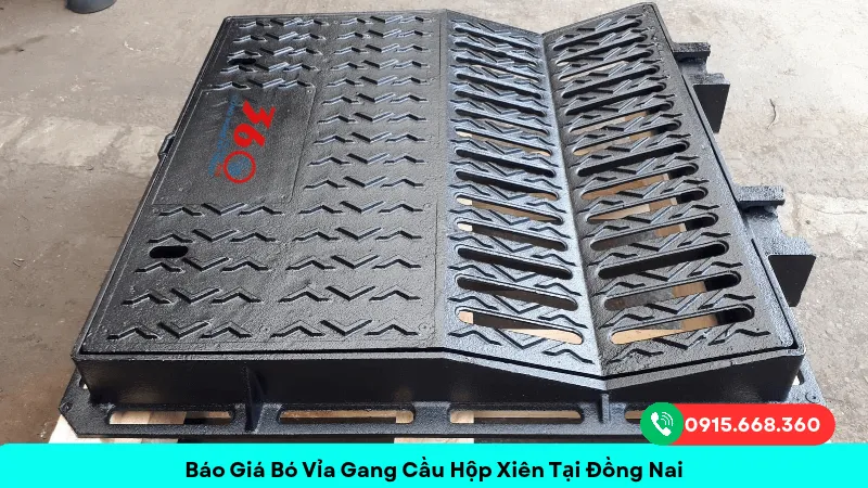 Báo giá bó vỉa gang cầu hộp xiên tại Đồng Nai