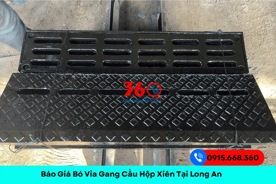 Bó vỉa gang cầu hộp xiên tại Long An