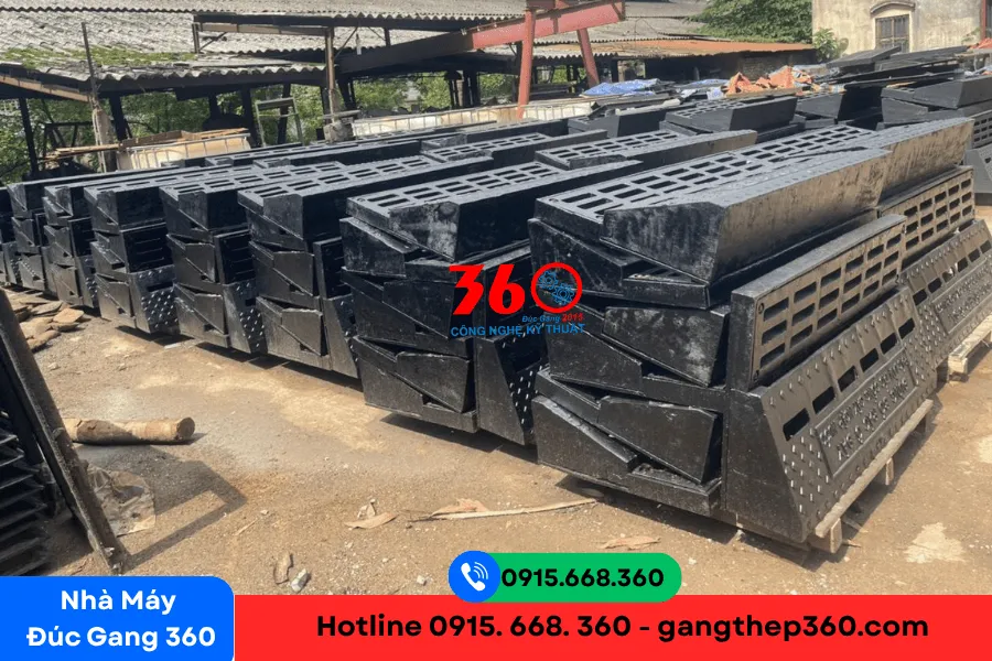 Báo giá bó vỉa gang cầu hộp xiên tại Long An