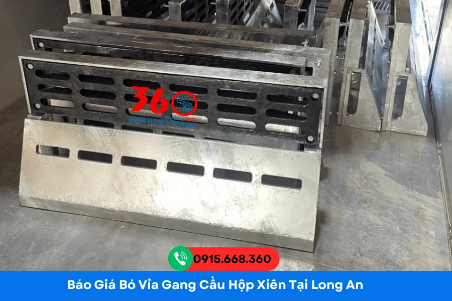 Báo giá bó vỉa gang cầu hộp xiên tại Long An