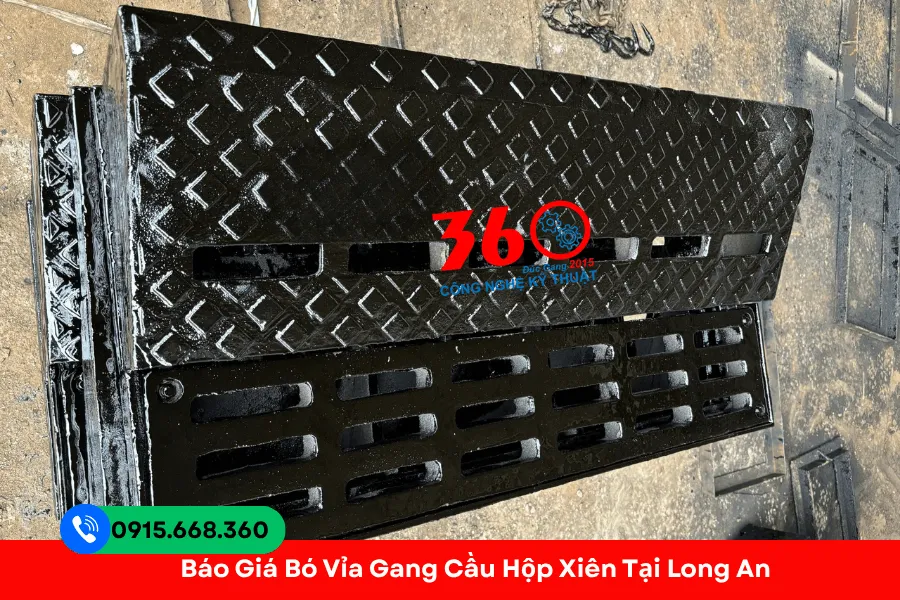 Báo giá bó vỉa gang cầu hộp xiên tại Long An