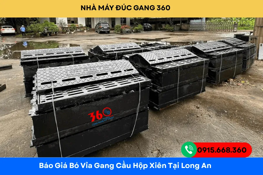 Báo giá bó vỉa gang cầu hộp xiên tại Long An