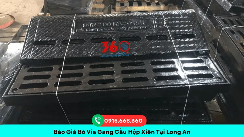 Bó vỉa gang cầu hộp xiên tại Long An