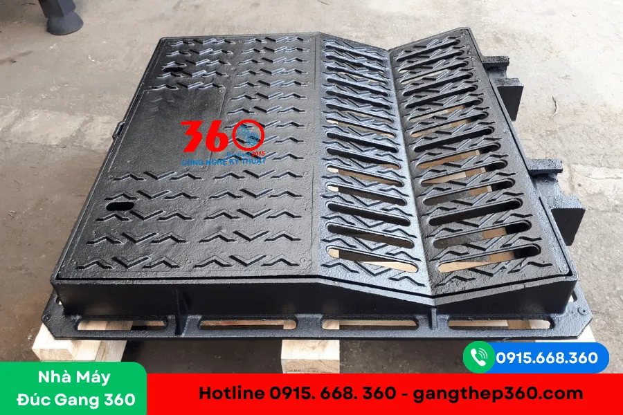 Bó vỉa gang cầu hộp xiên tại Nha Trang