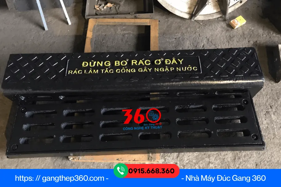 Bó vỉa gang cầu hộp xiên tại Phú Quốc