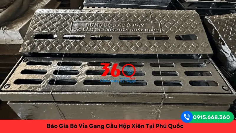 Báo giá bó vỉa gang cầu hộp xiên tại Phú Quốc