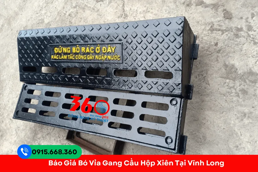 Bó vỉa gang cầu hộp xiên tại Vĩnh Long