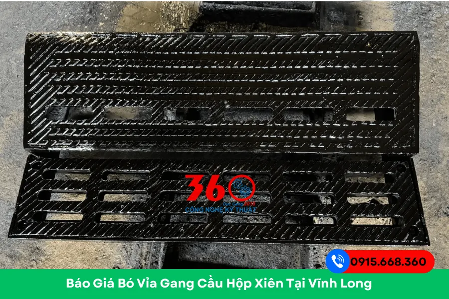 Bó vỉa gang cầu hộp xiên tại Vĩnh Long