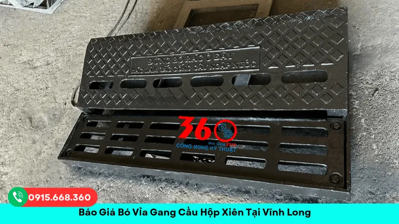 Bó vỉa gang cầu hộp xiên tại Vĩnh Long