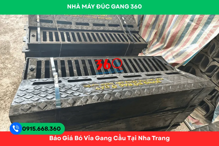 Bó vỉa gang cầu tại Nha Trang