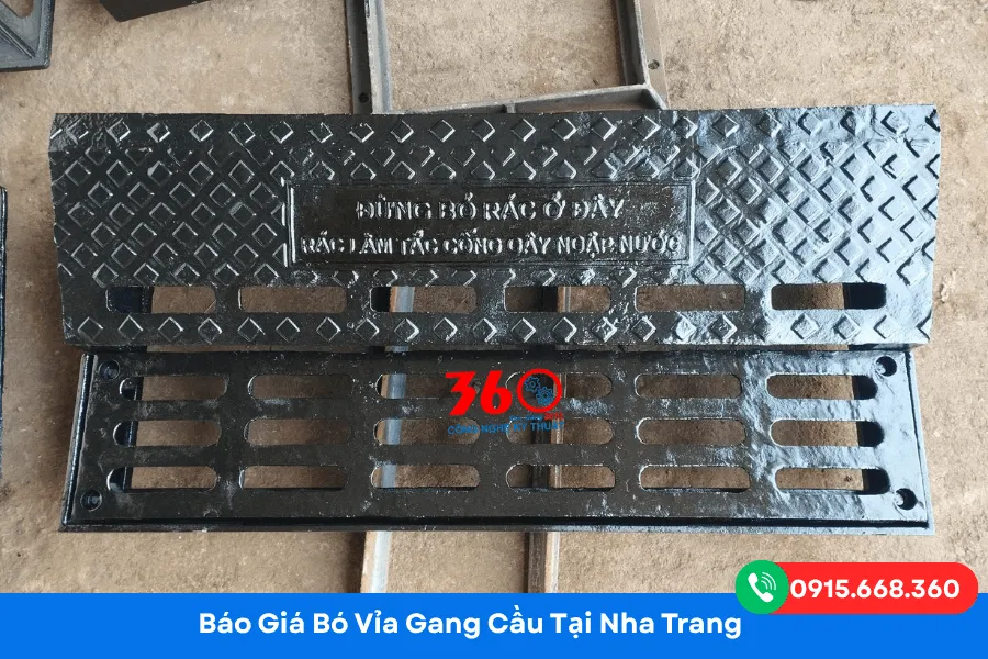 Bó vỉa gang cầu tại Nha Trang