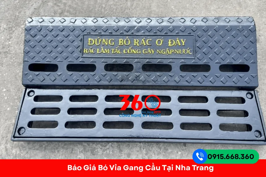 Bó vỉa gang cầu tại Nha Trang