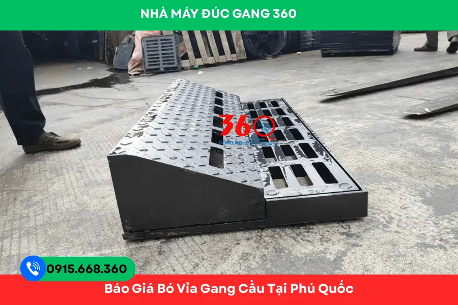 Bó vỉa gang cầu tại Phú Quốc