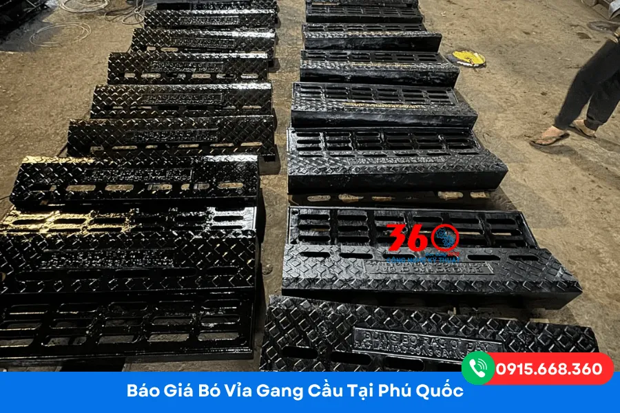 Bó vỉa gang cầu tại Phú Quốc