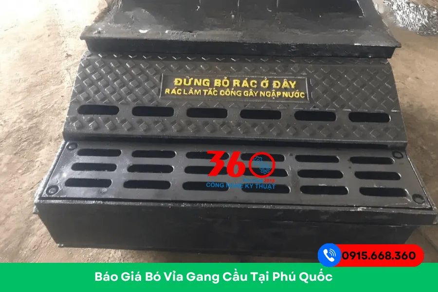 Bó vỉa gang cầu tại Phú Quốc