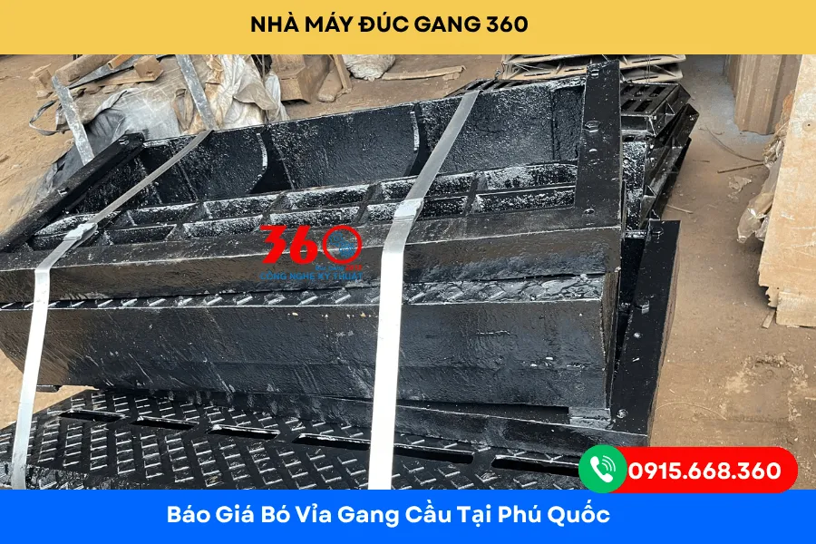 Bó vỉa gang cầu tại Phú Quốc